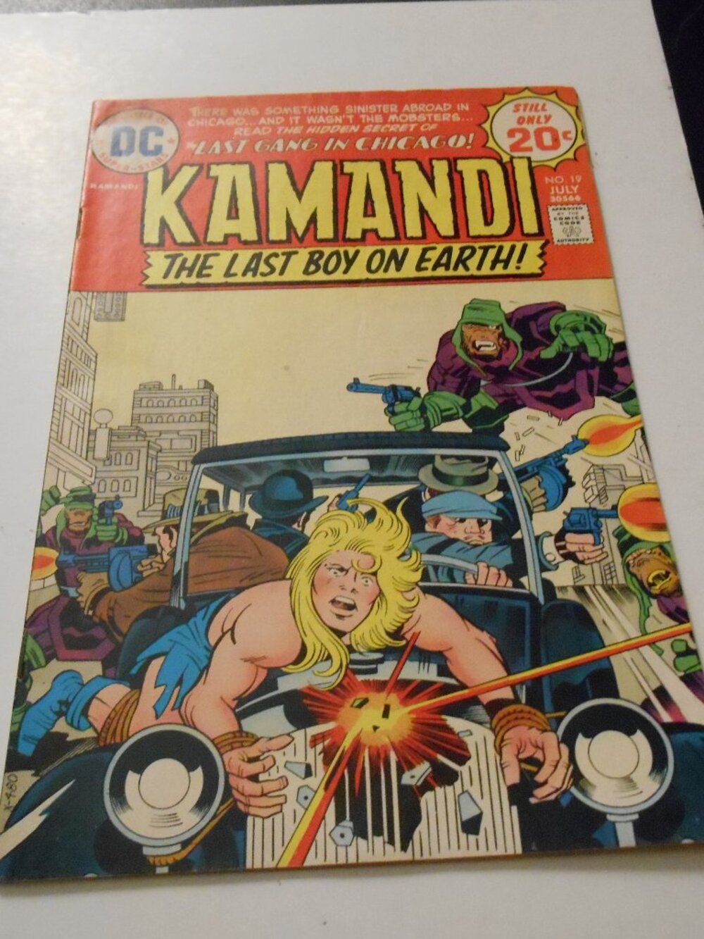 KAMANDI THE LAST BOY ON EARTH # 19 Cover by Jack Kirby and Bruce Berry